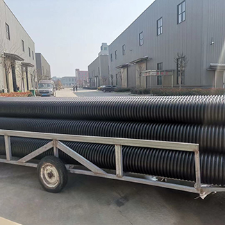 HDPE双壁波纹管装车